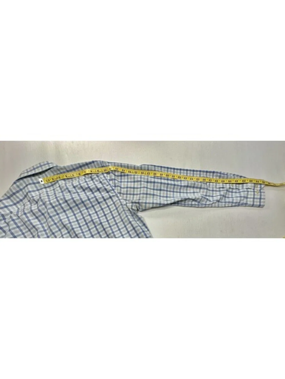 Banana Republic Non-Iron Tailored Slim Fit Check Blue Men L